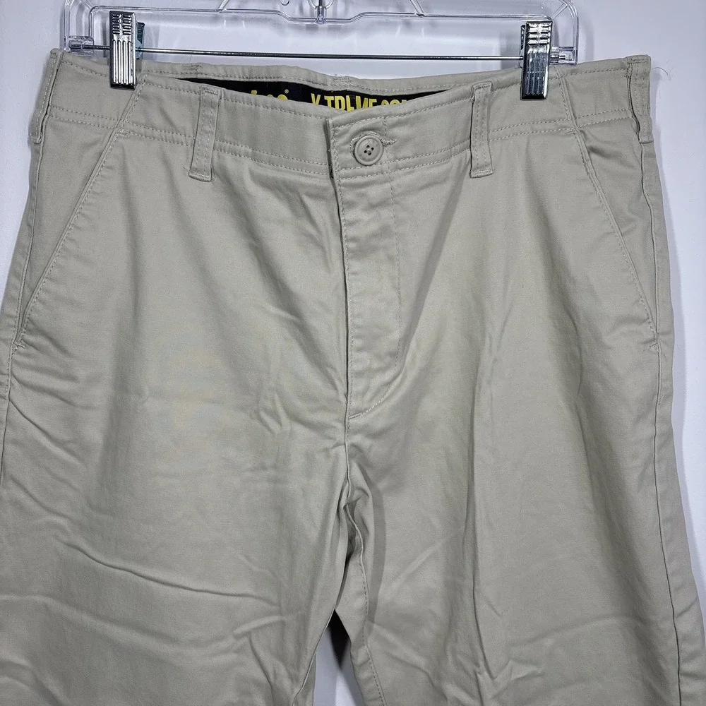 Lee Mens X-treme Comfort Chino Pants Size 34x32 Beige Cotton Blend Stretch - Picture 2 of 14